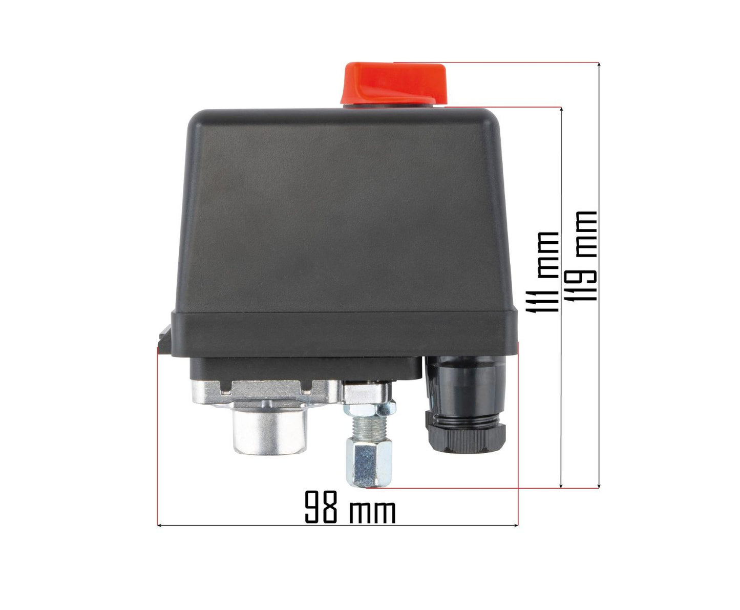 Comutator de presiune pentru compresor, Powermat PM-KO-100T-150T-200T-230/400V-WY