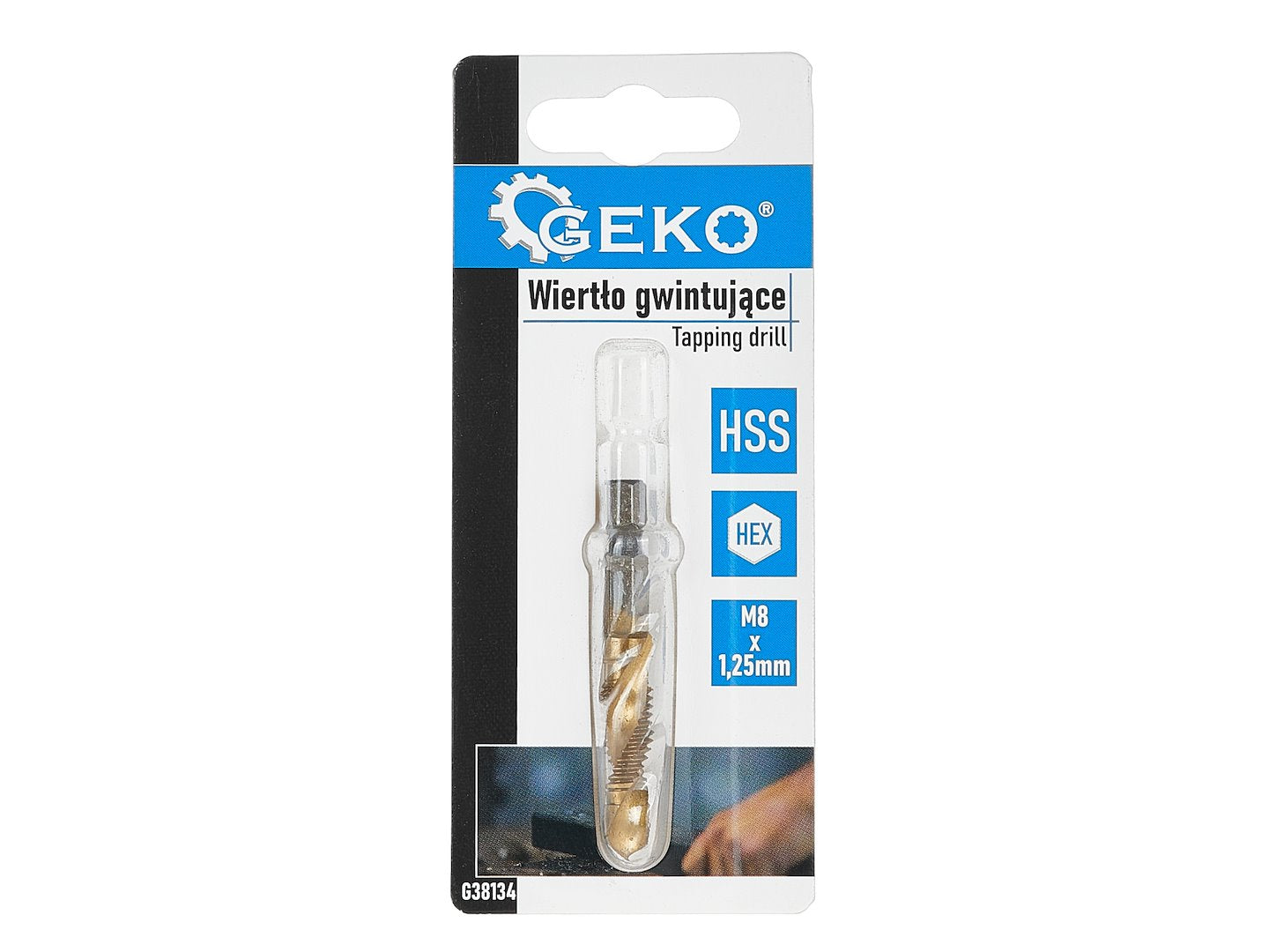 Burghiu HSS HEX M8 x 1.25 mm, Geko G38134