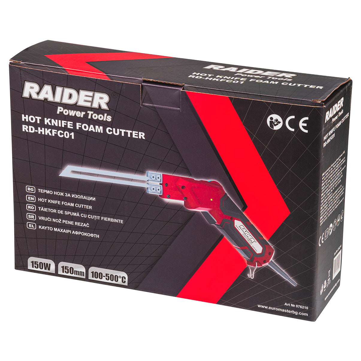 Aparat pentru taiat spuma RD-HKFC01, 150 W, 15 cm, 100-500 °C, Raider 076210