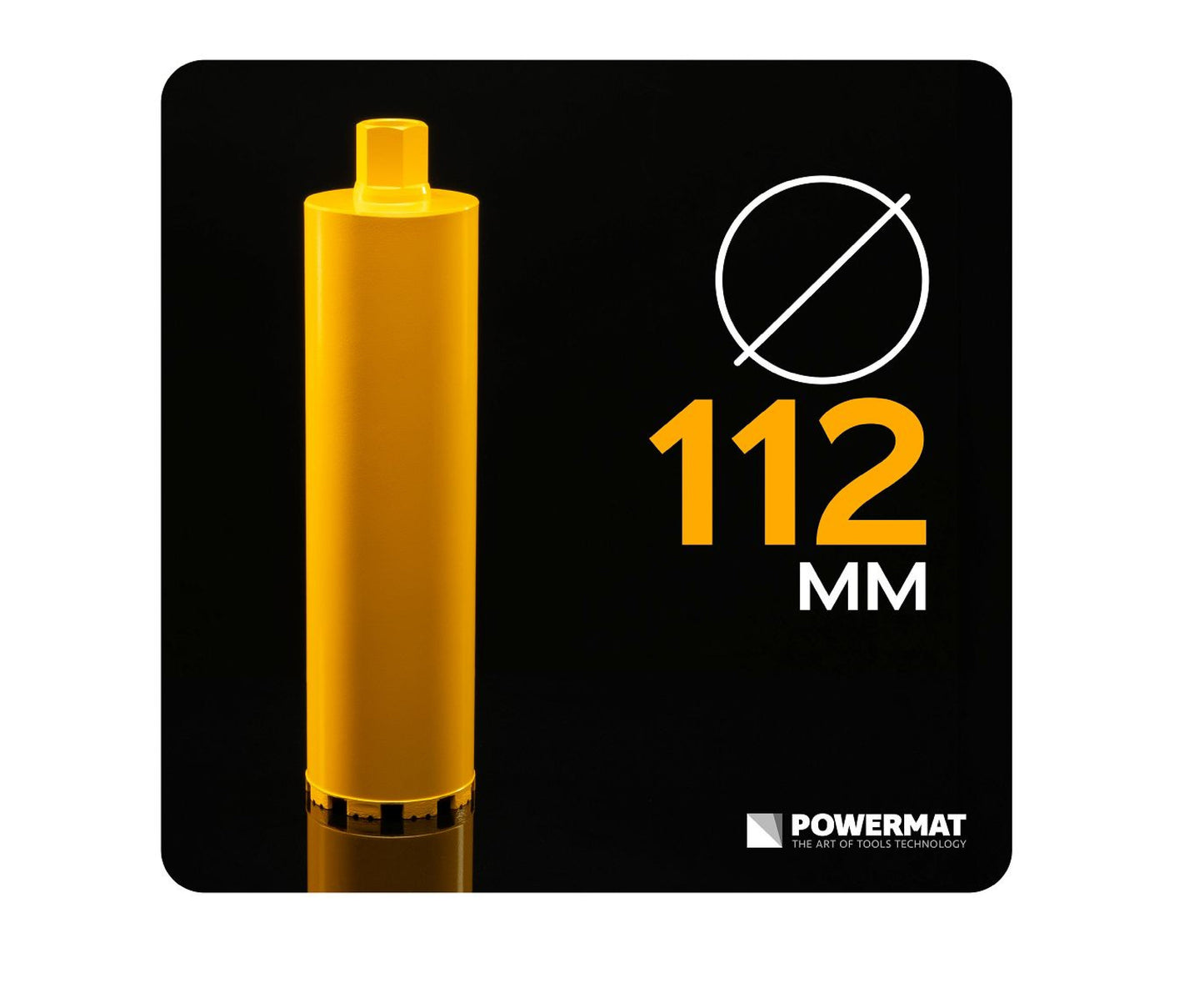 Carota diamantata PM-DWK-112x450M, 1 1 / 4", 112 mm, Powermat PM1561