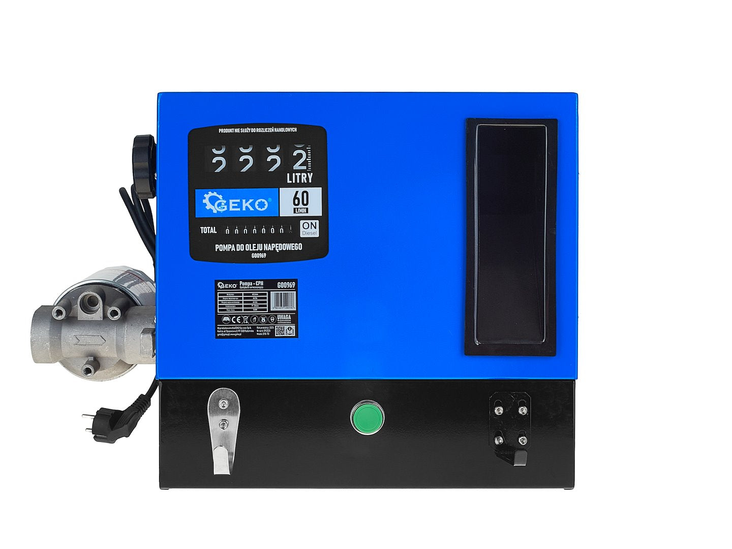 Pompa CPN autoamorsanta pentru transfer combustibil cu filtru HD BOX, 60 l / min, 500 W, Geko G00969