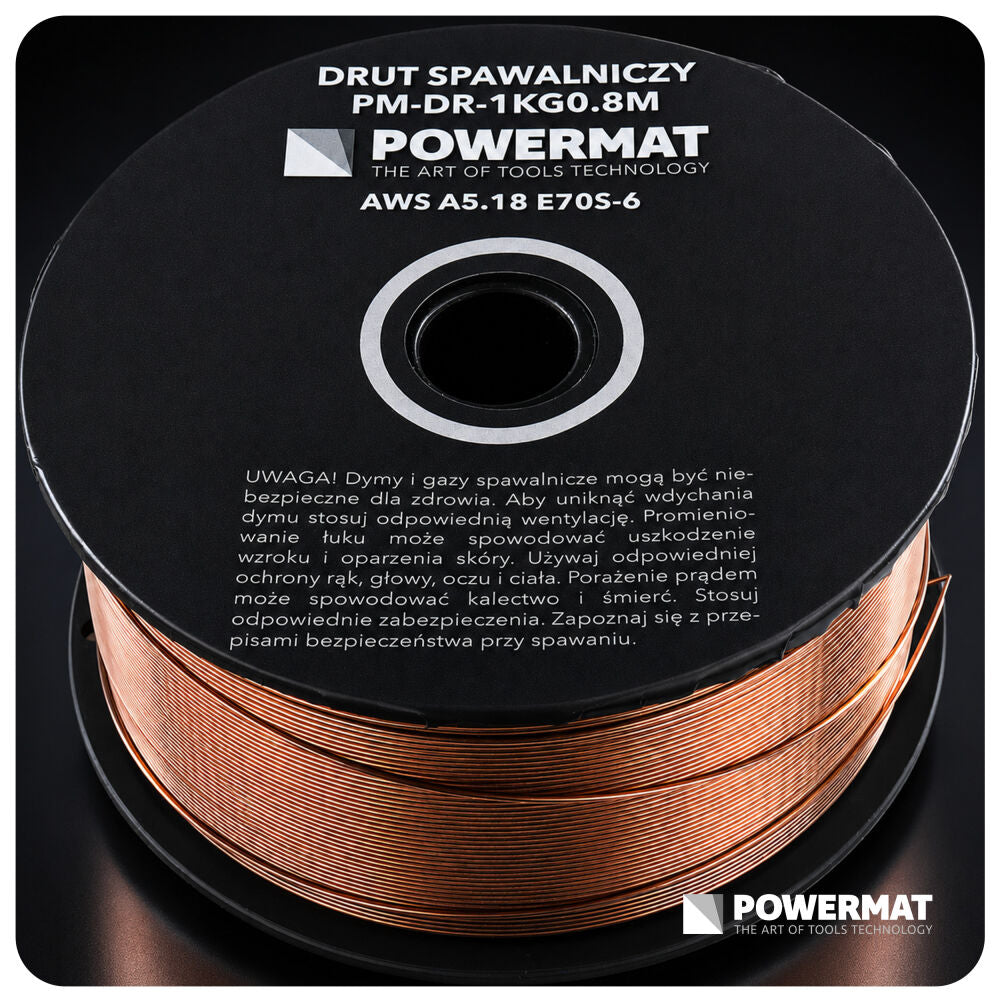 Sarma de sudura PM-DR-1KG0.8M, 0.8 mm, 1 kg, Powermat PM1625