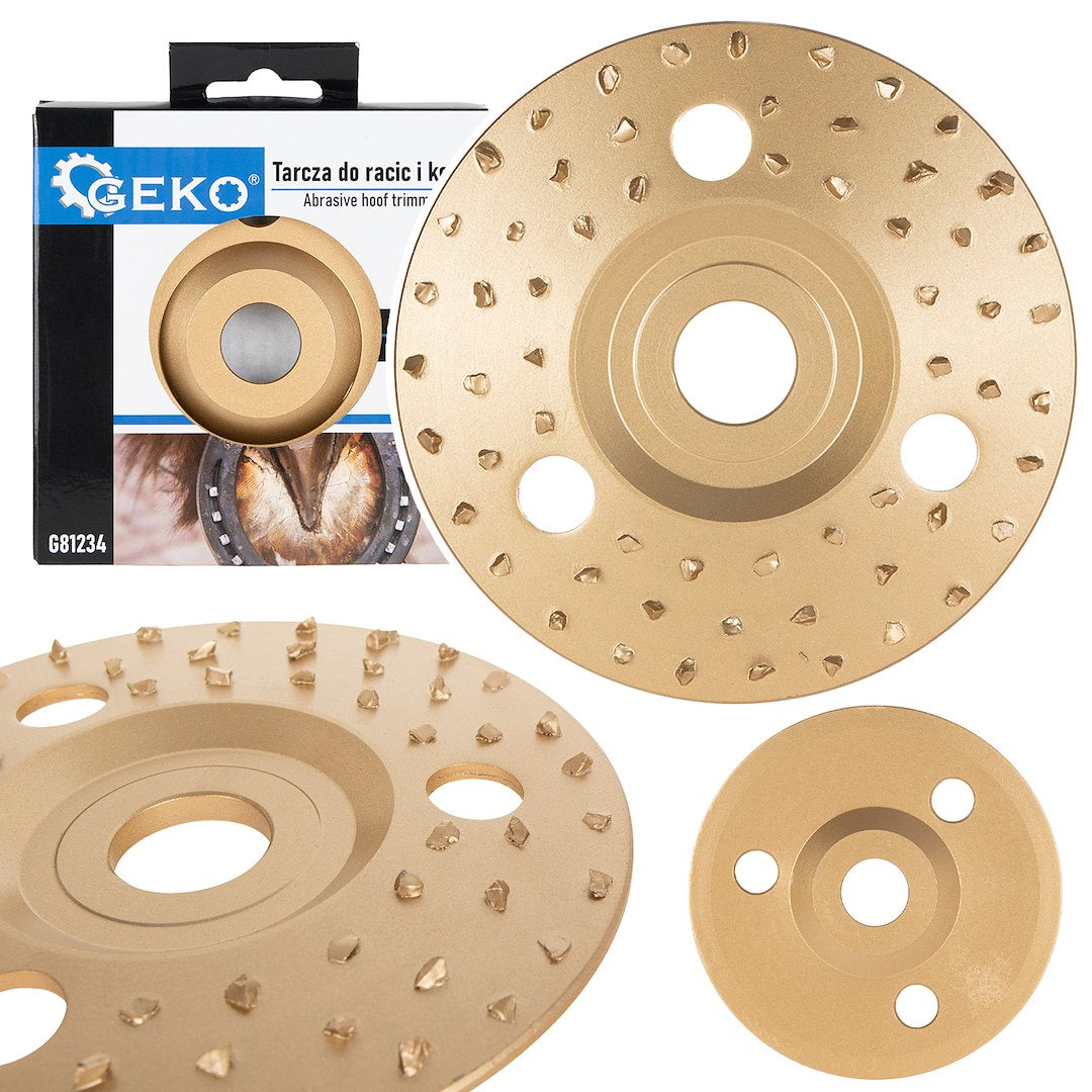 Disc abraziv pentru copite, 125 mm, granulatie medie, Geko G81234