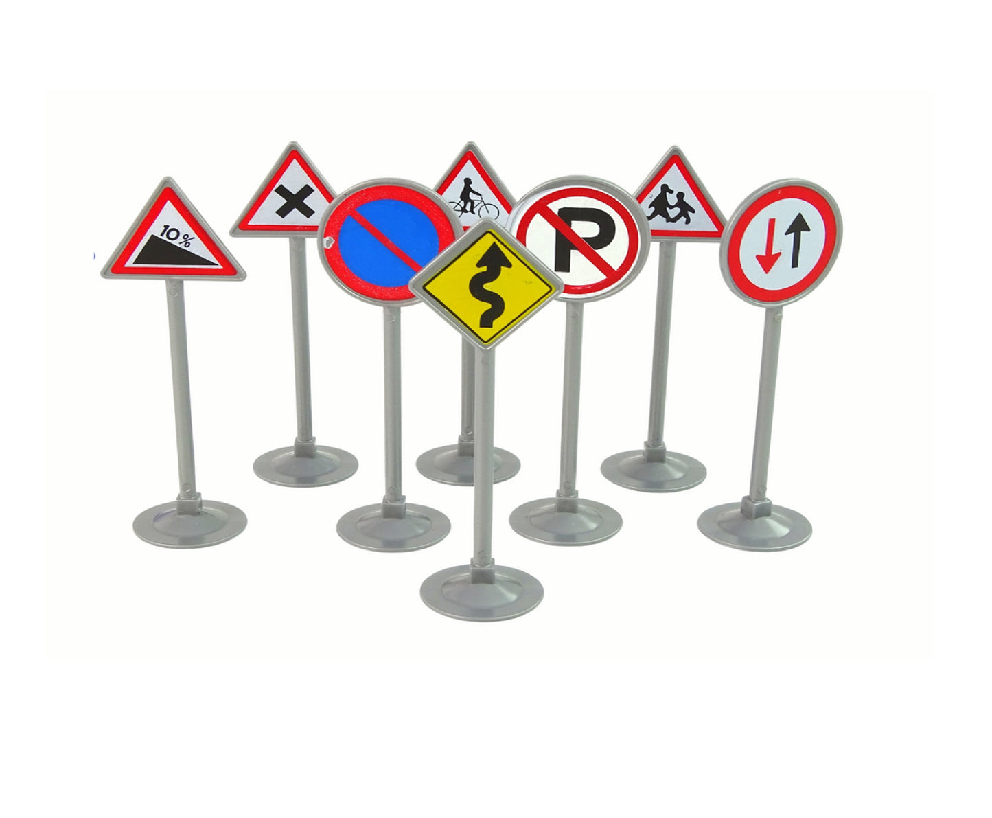 Set educativ Semne de circulatie cu lumini si sunete, 13 x 9 x 23 cm, Lean 15464