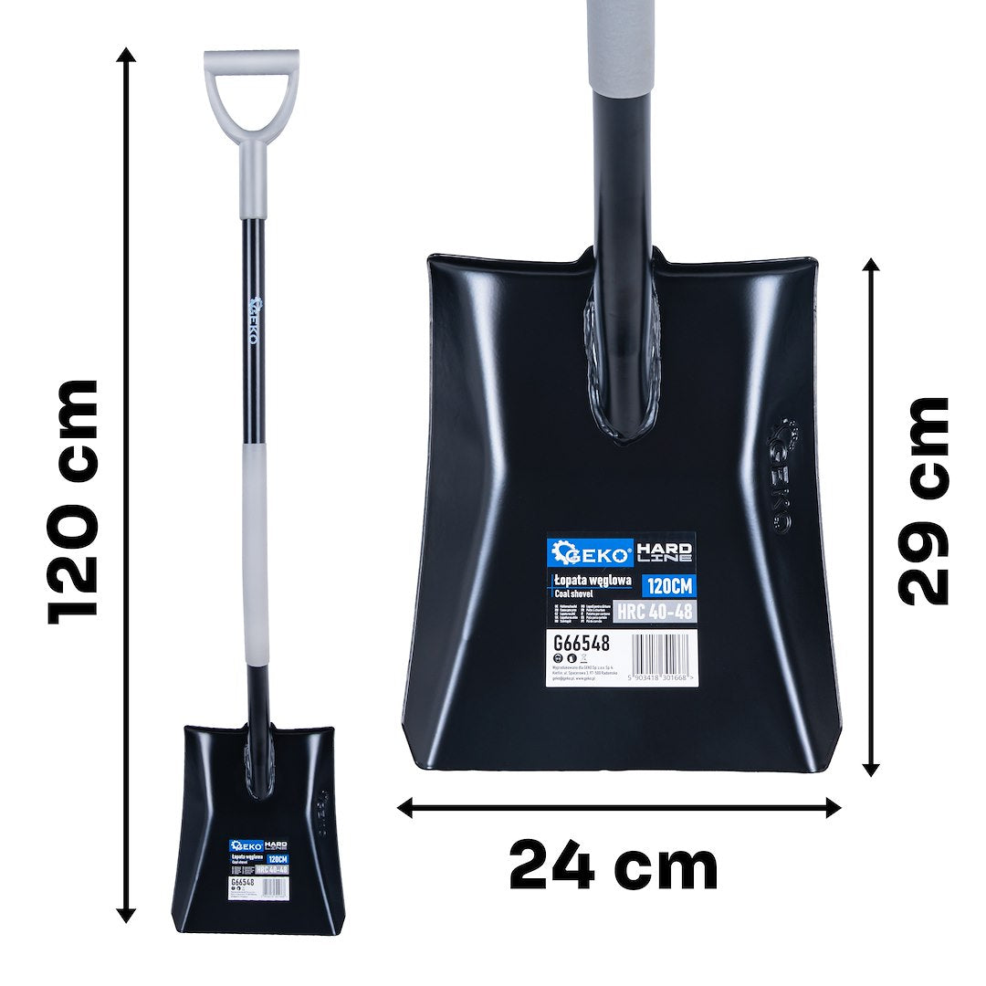 Lopata pentru carbuni Hard-Line, 120 cm, Geko G66548