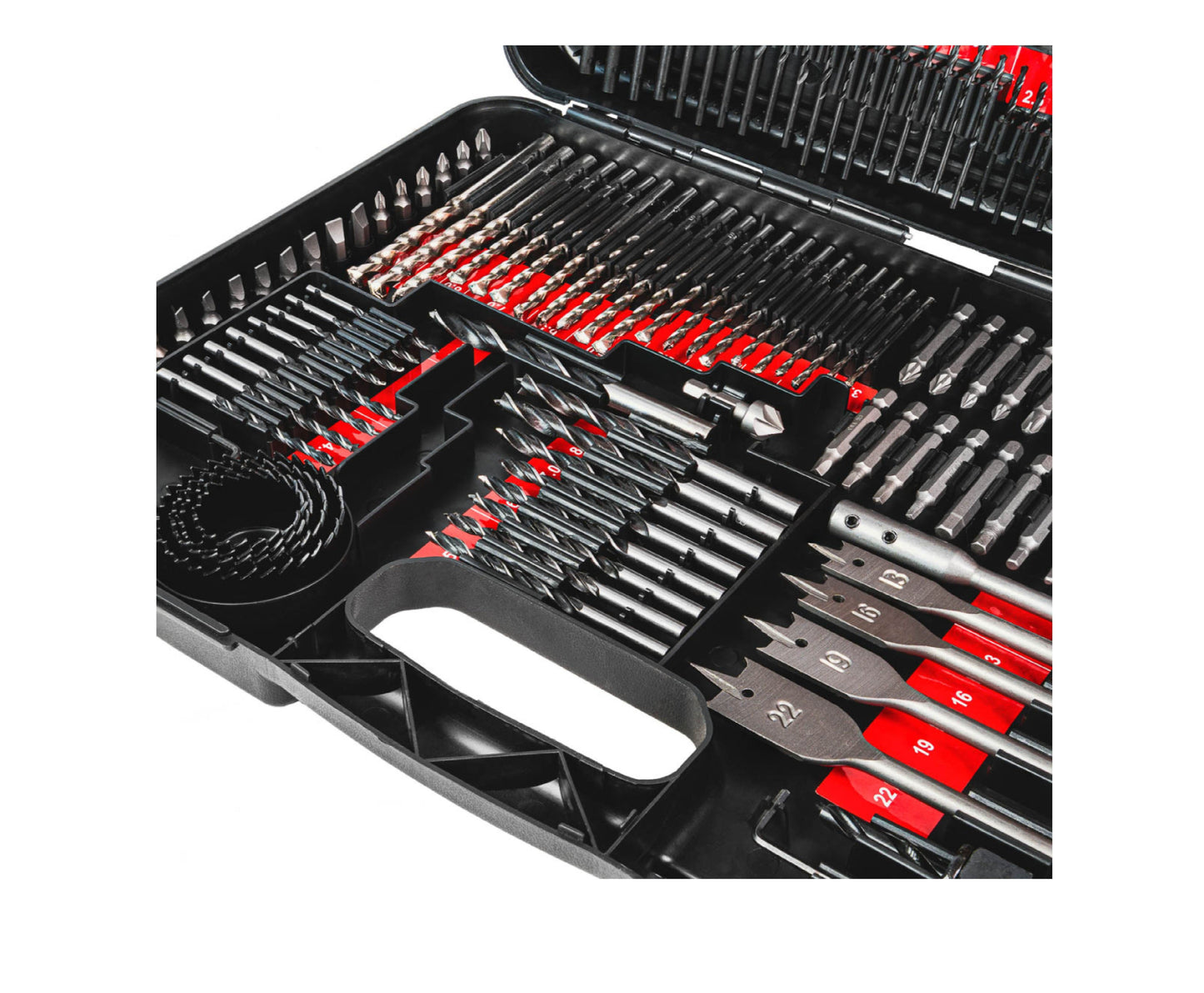 Set burghie, carote si biti, 246 bucati, Raider 150696
