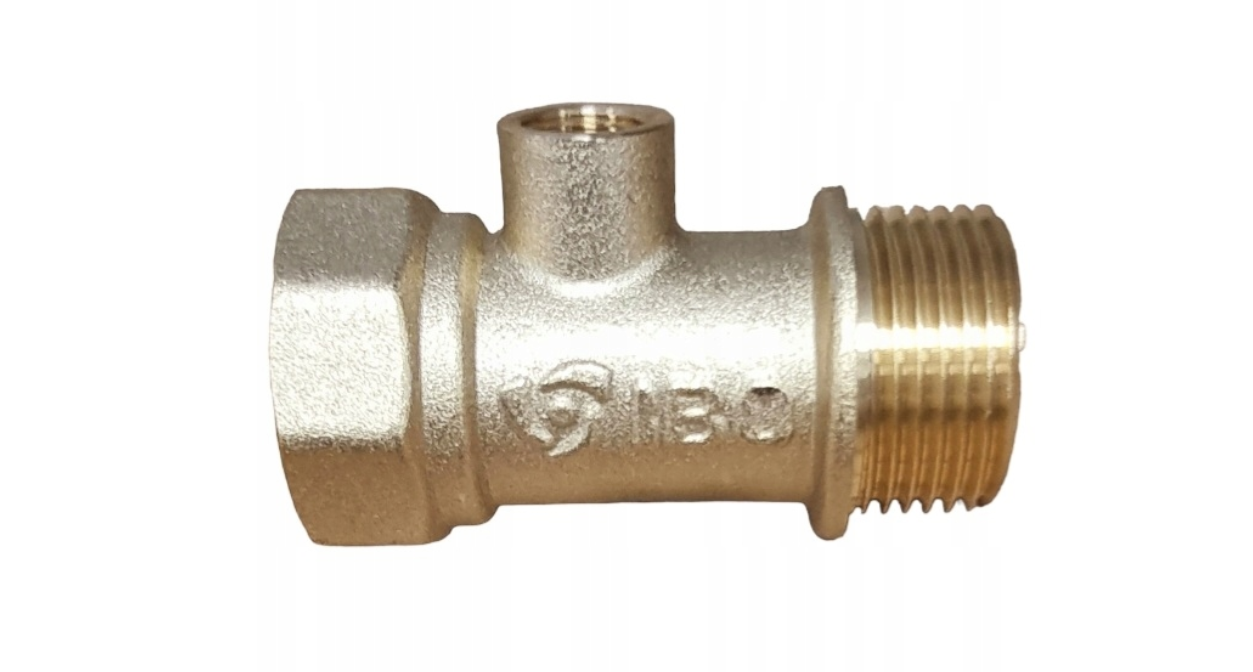 Racord din alama cu 3 cai, TEE 1'' FW x 1/4'' FW x 1'', Ibo Dambat IB003227