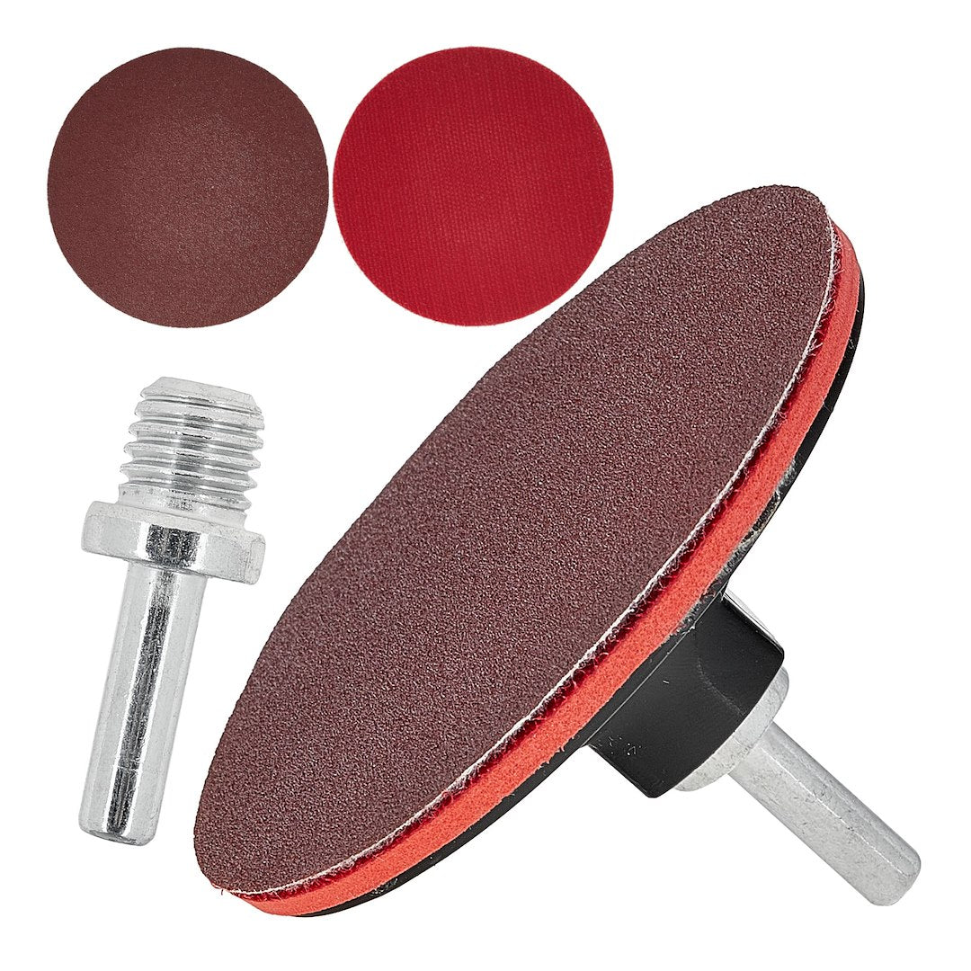 Disc de slefuit pentru polizor unghiular cu adaptor, 100 mm, Geko G00314