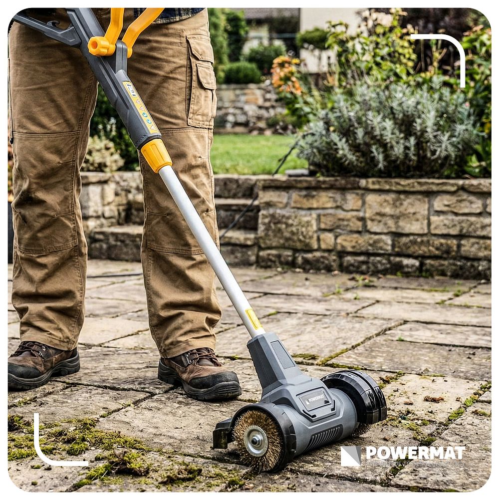 Masina pentru curatare rosturi pavele PM-EKT-800T, 800 W, Powermat PM1504