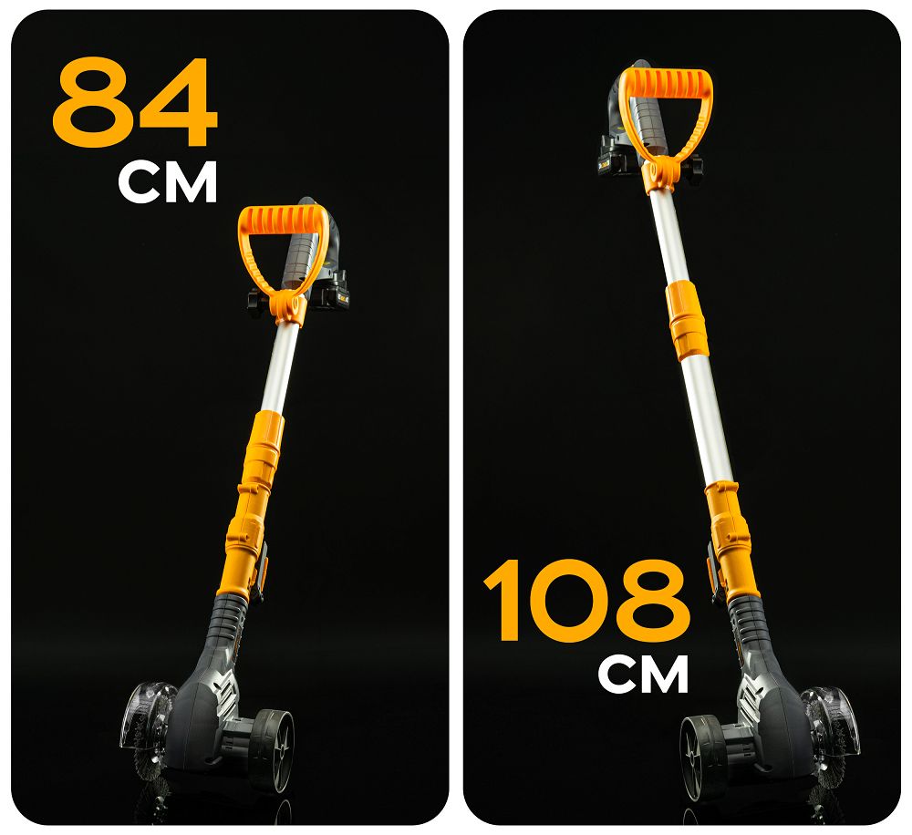 Masina pentru curatare rosturi pavele si taiere margini gazon cu acumulator PM-AKT-2AT, 21 V, Powermat PM1506