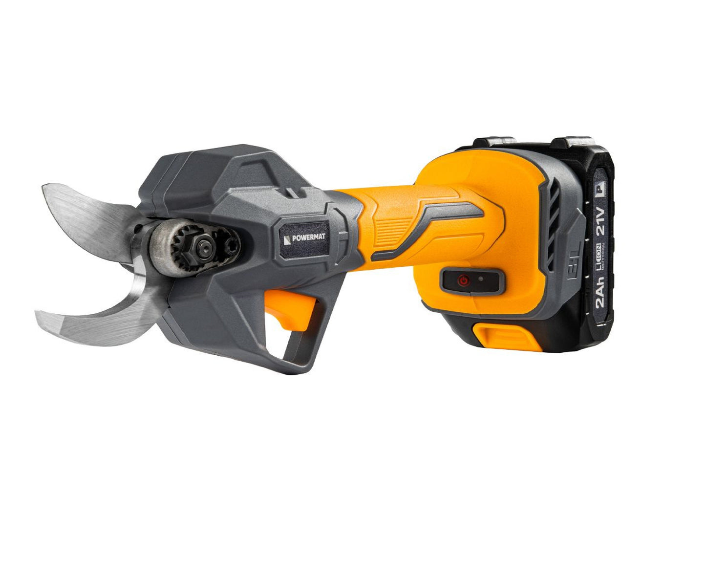 Foarfeca electrica cu acumulator pentru gradina PM-SA-21V-2AM, 30 mm, 1000 W, 2 x 21 V, afisaj LCD, Powermat PM1550