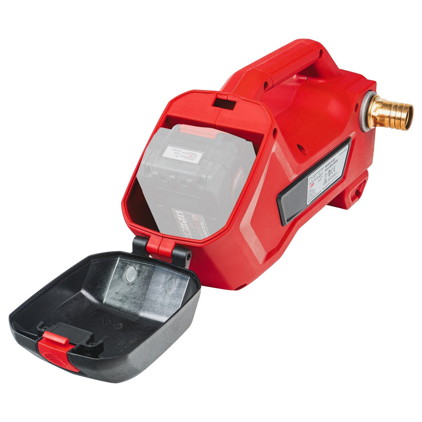 Pompa apa-motorina-uleiRDP-JWP20 Solo (fara acumulator si incarcator), 48 l / min, 22 m, 34 mm, Raider 075759