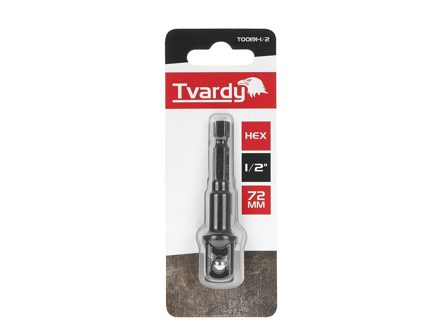 Adaptor biti de impact 1 / 2", 75 mm, Tvardy T00191-1/2