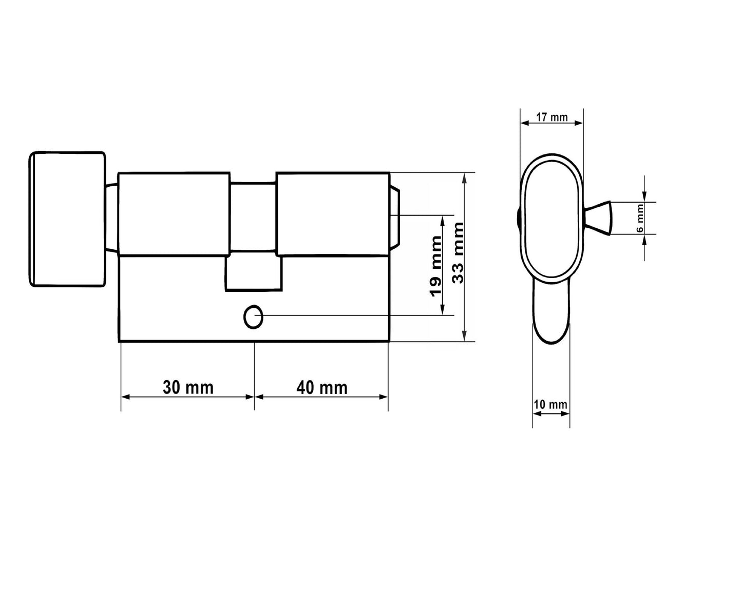 Butuc aluminiu, 30g/40, Keltin K02705