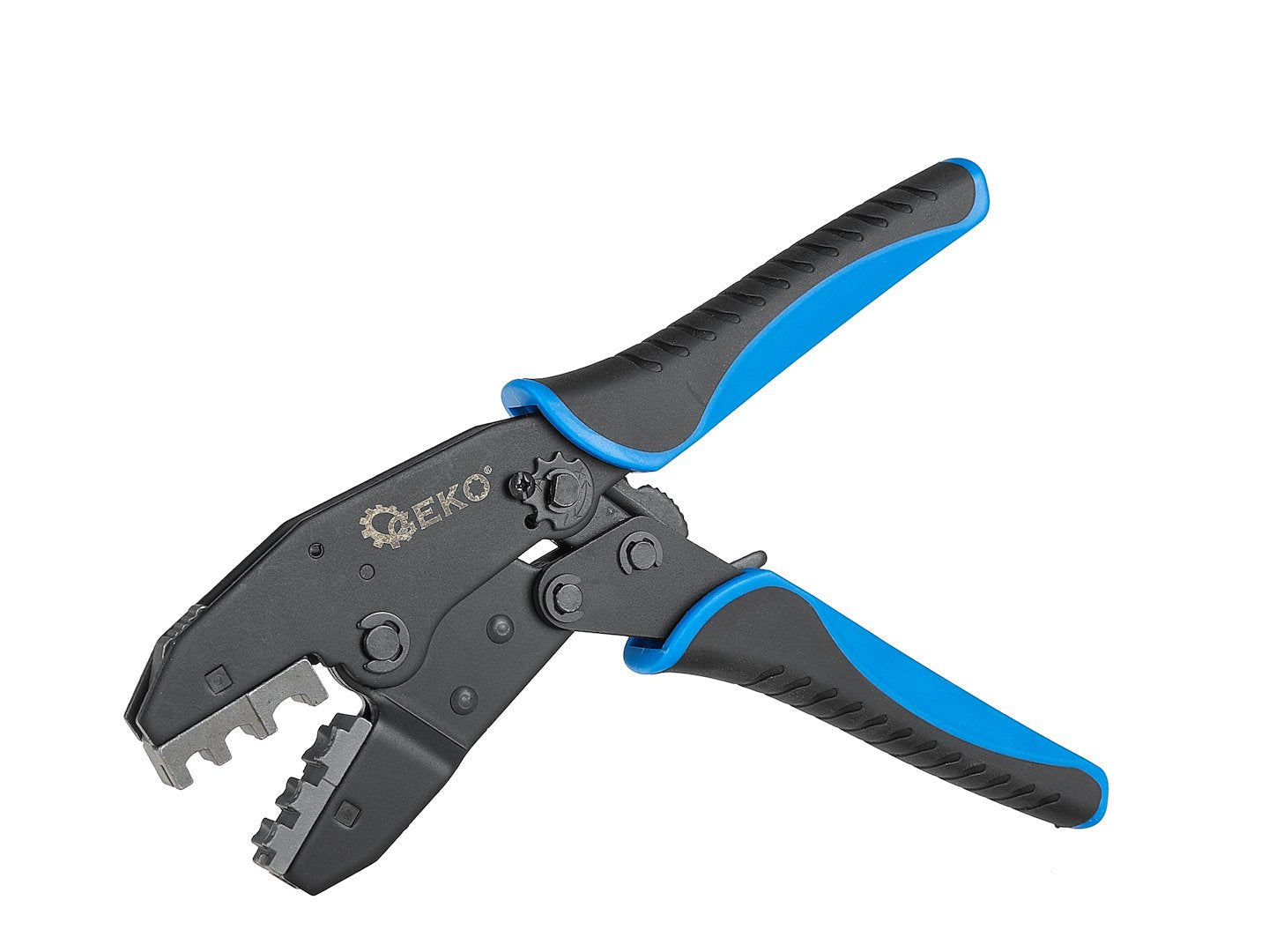 Cleste pentru sertizare mufe si conectori, set 5 matrite, Geko G01769