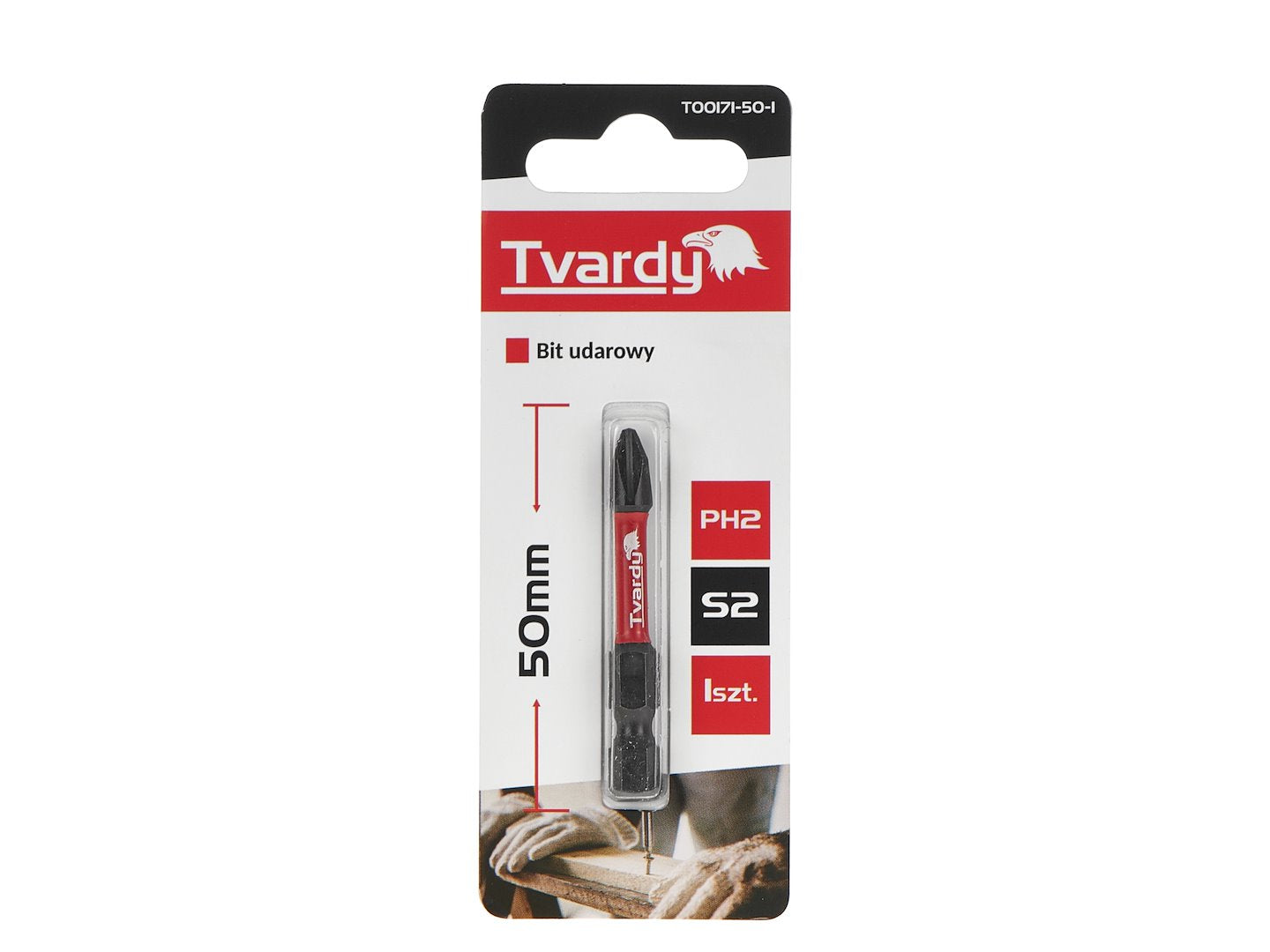 Bit de impact PH2, 50 mm S2, Tvardy T00171-50-1