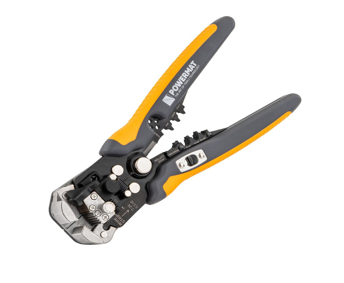 Cleste sertizare si dezizolare cabluri PM-SI-2T, 0.05-10 mm², 210 mm, Powermat PM1438