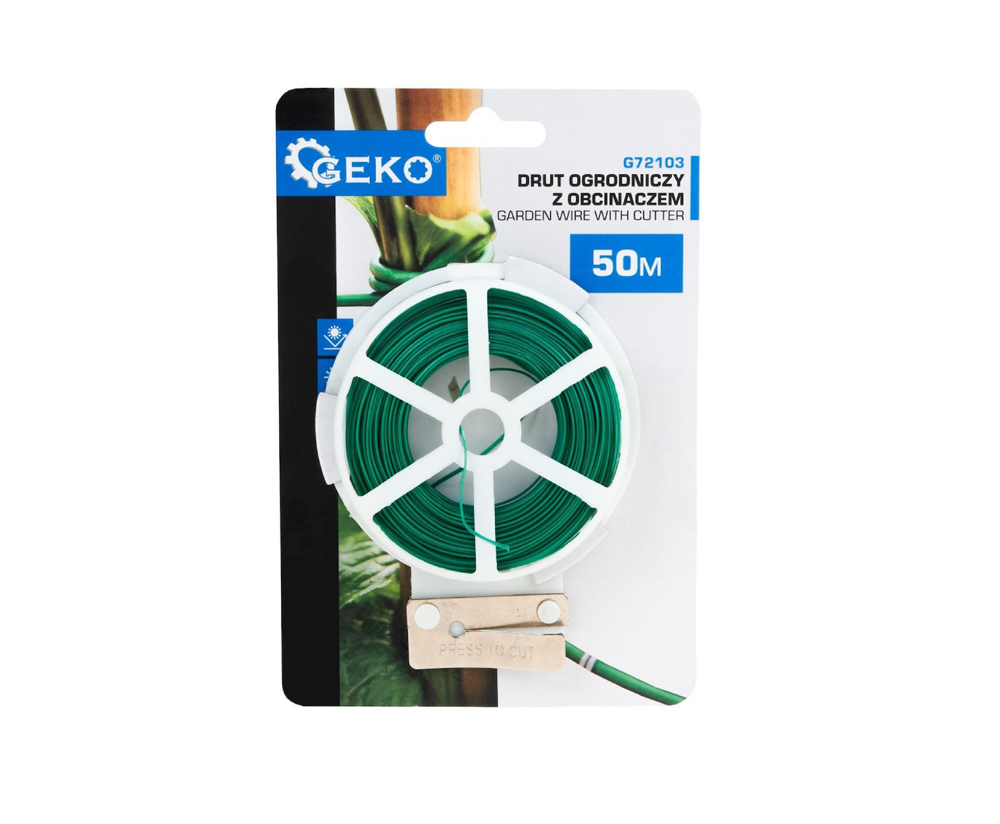 Sarma pentru legarea plantelor cu derulator, 50 m, Geko G72103