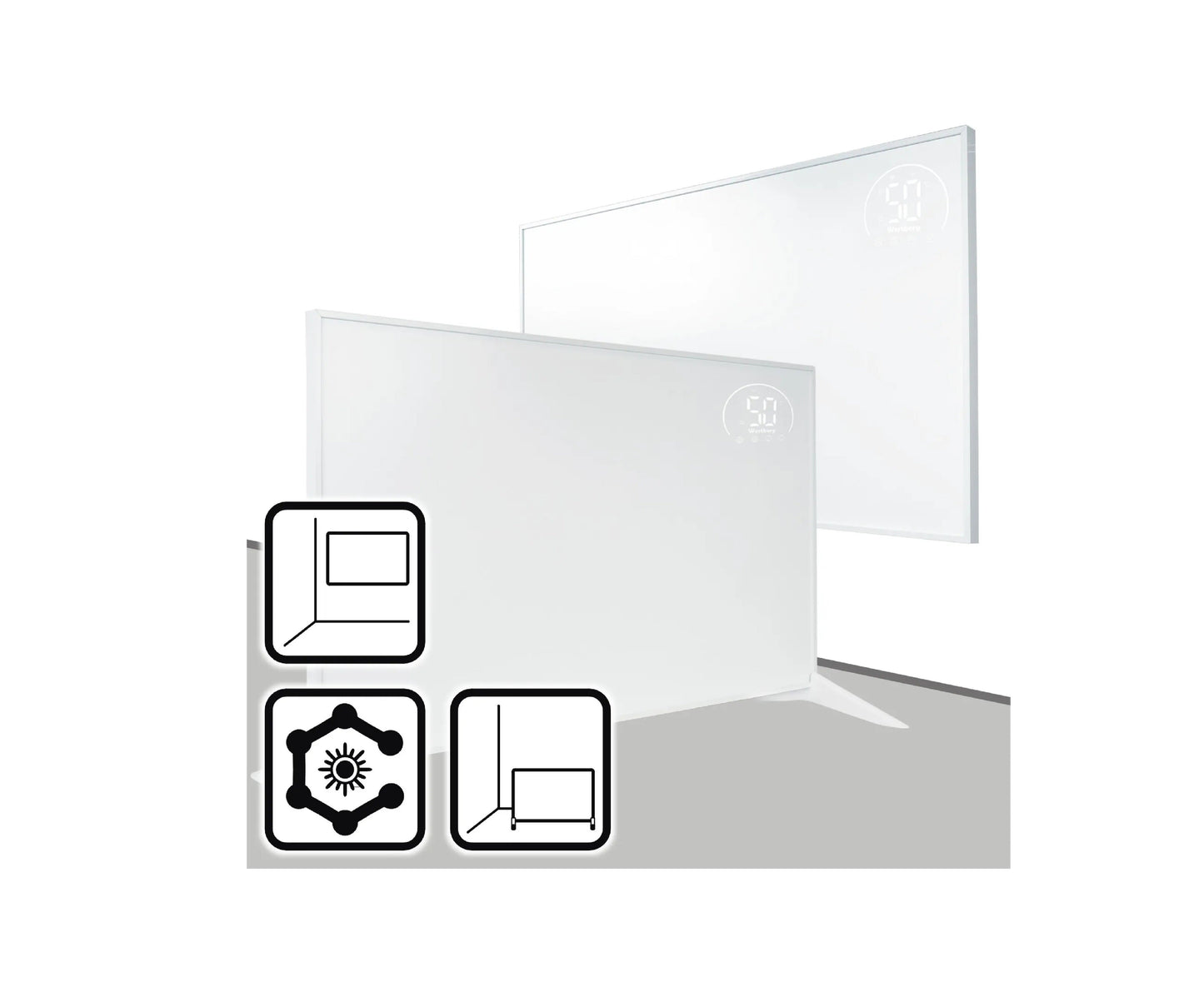 Panou de incalzire Wertberg IR 9.50, control Wi-fi, 480 W, Harder HD1013