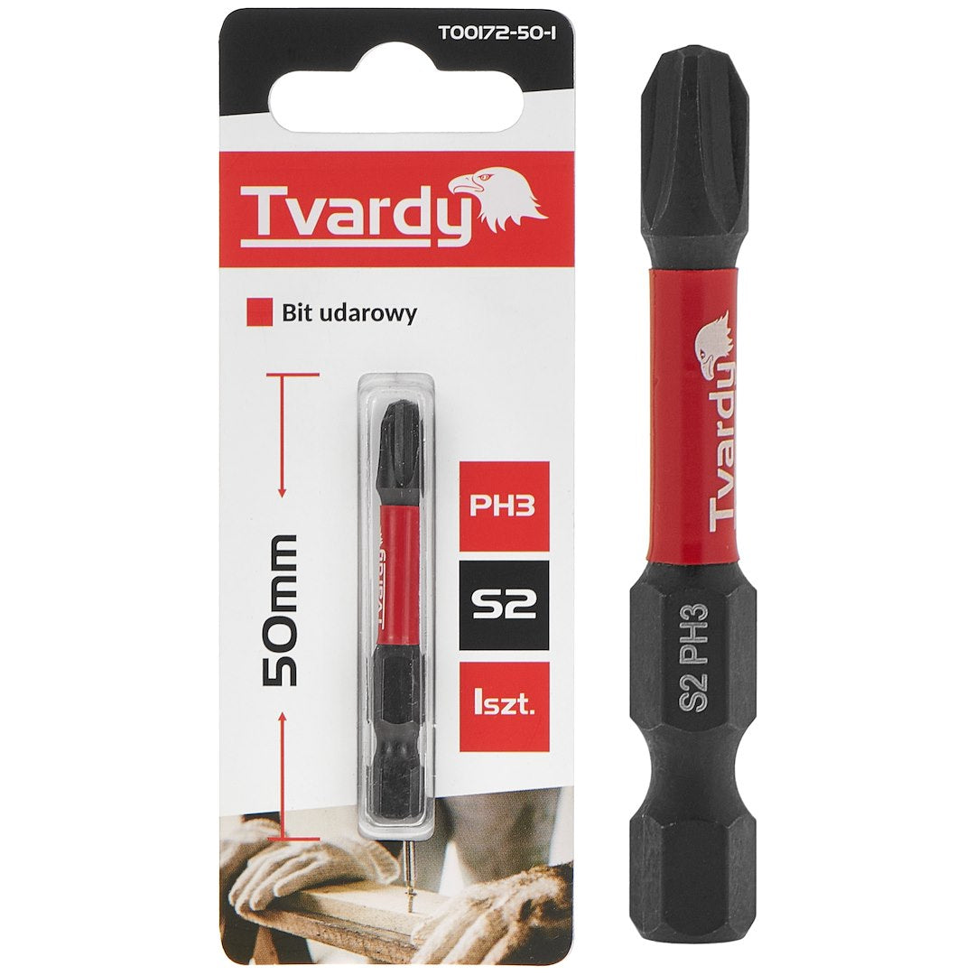 Bit de impact PH3, 50 mm S2, Tvardy T00172-50-1