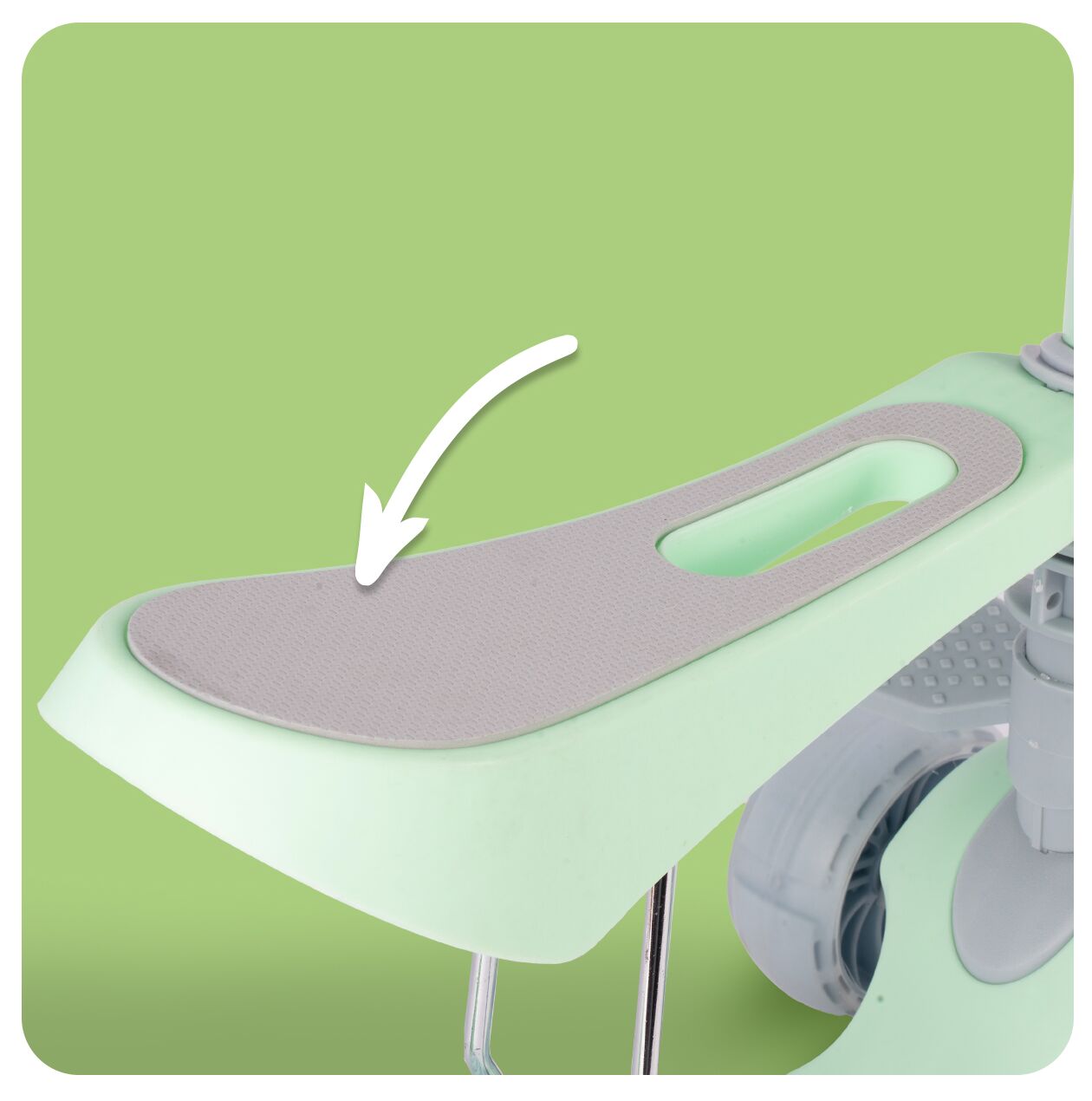 Trotineta pliabila cu 3 roti 3 in 1, roti LED, verde, MalPlay 111338