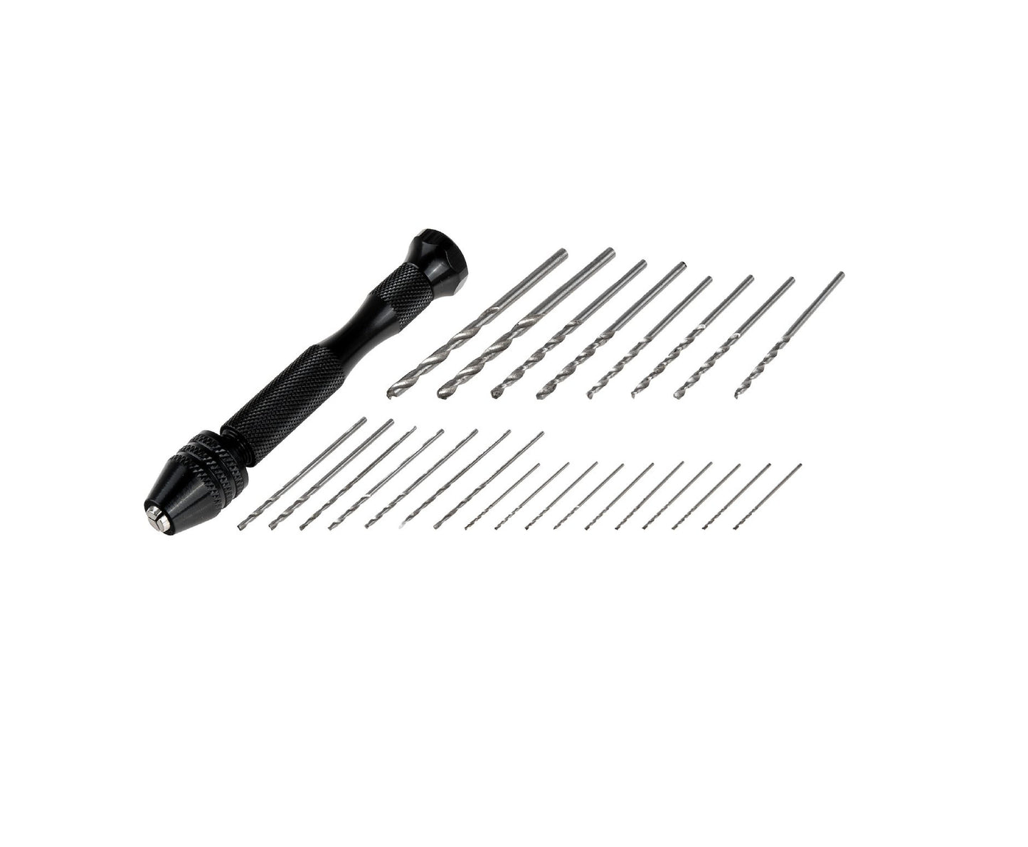 Mini bormasina manuala cu set 25 burghie HSS, Geko G30076