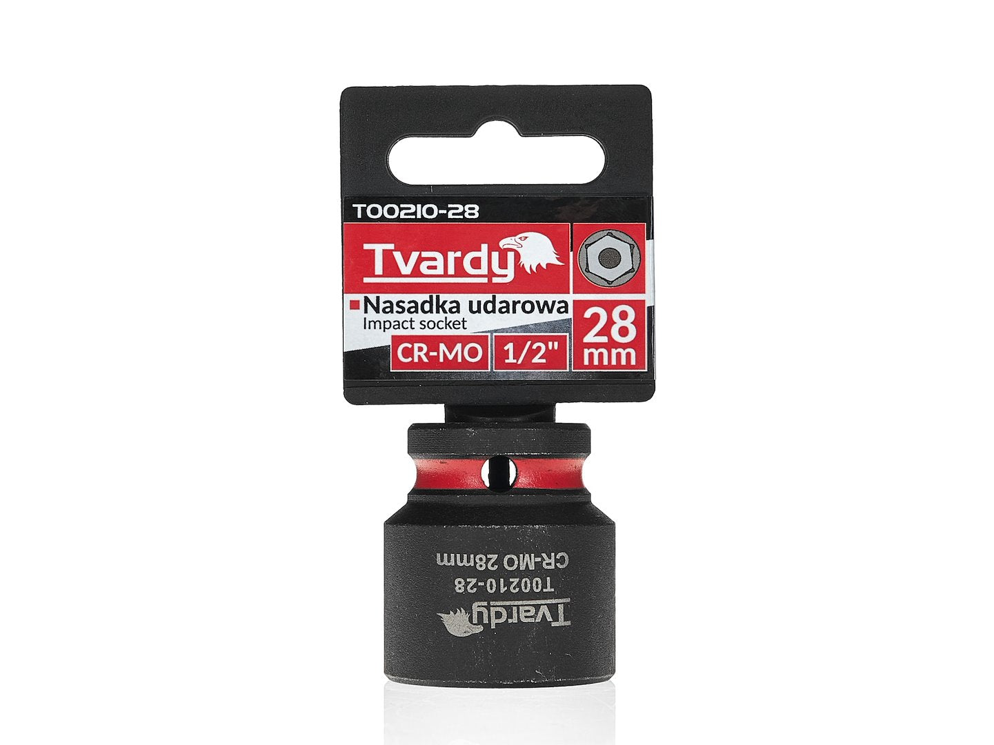 Cheie tubulara de impact in 6 puncte, 1 / 2", 28 mm, Tvardy T00210-28
