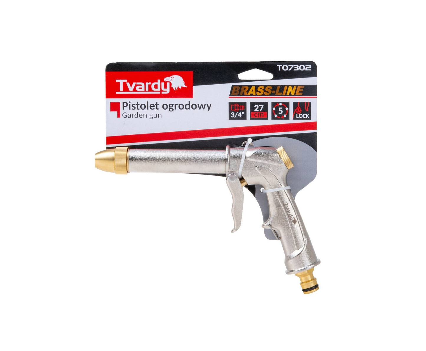 Pistol de gradina Brass-Line, 27 cm, Tvardy T07302