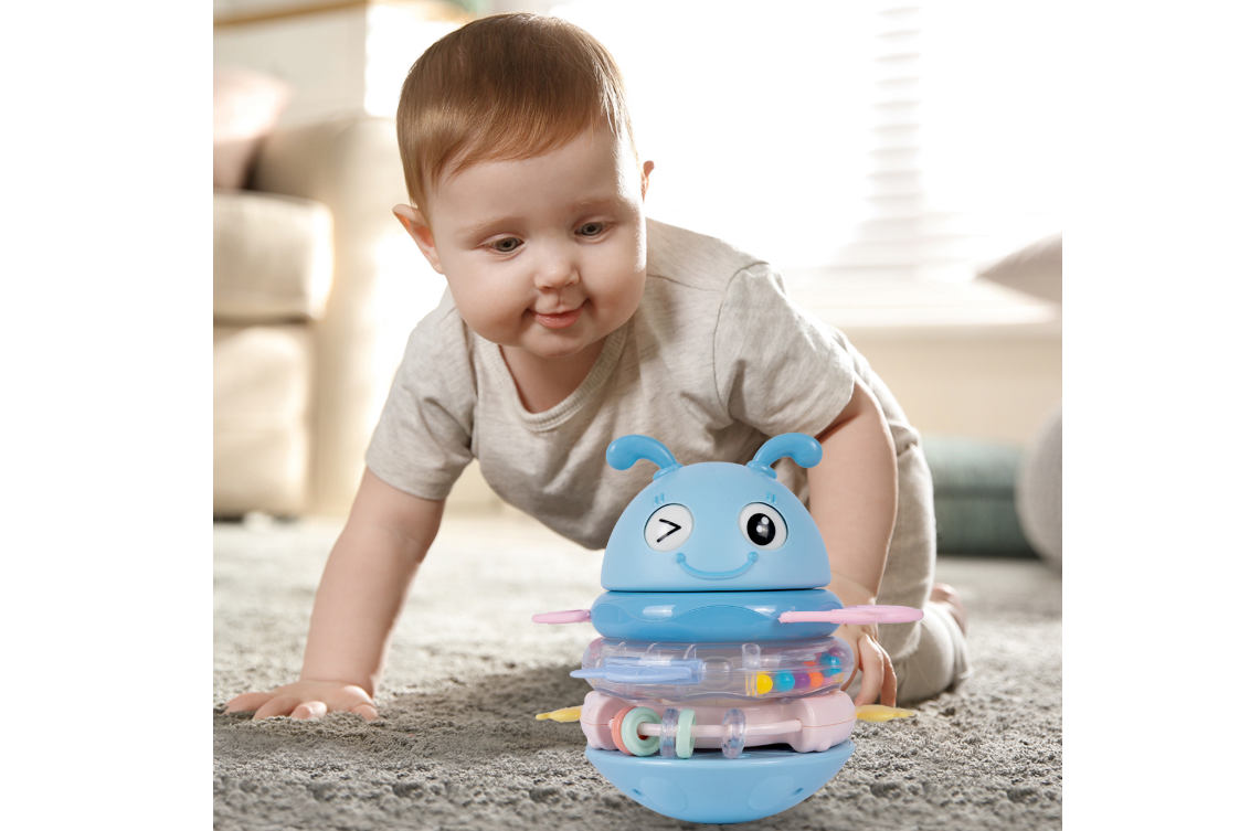 Jucarie interactiva senzoriala pentru bebelusi, 16 x 15 cm, MalPlay 111029