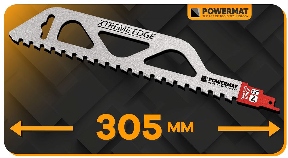 Lama pentru fierastrau sabie PM-BDP-305T, 305 x 50 mm, Powermat PM1395