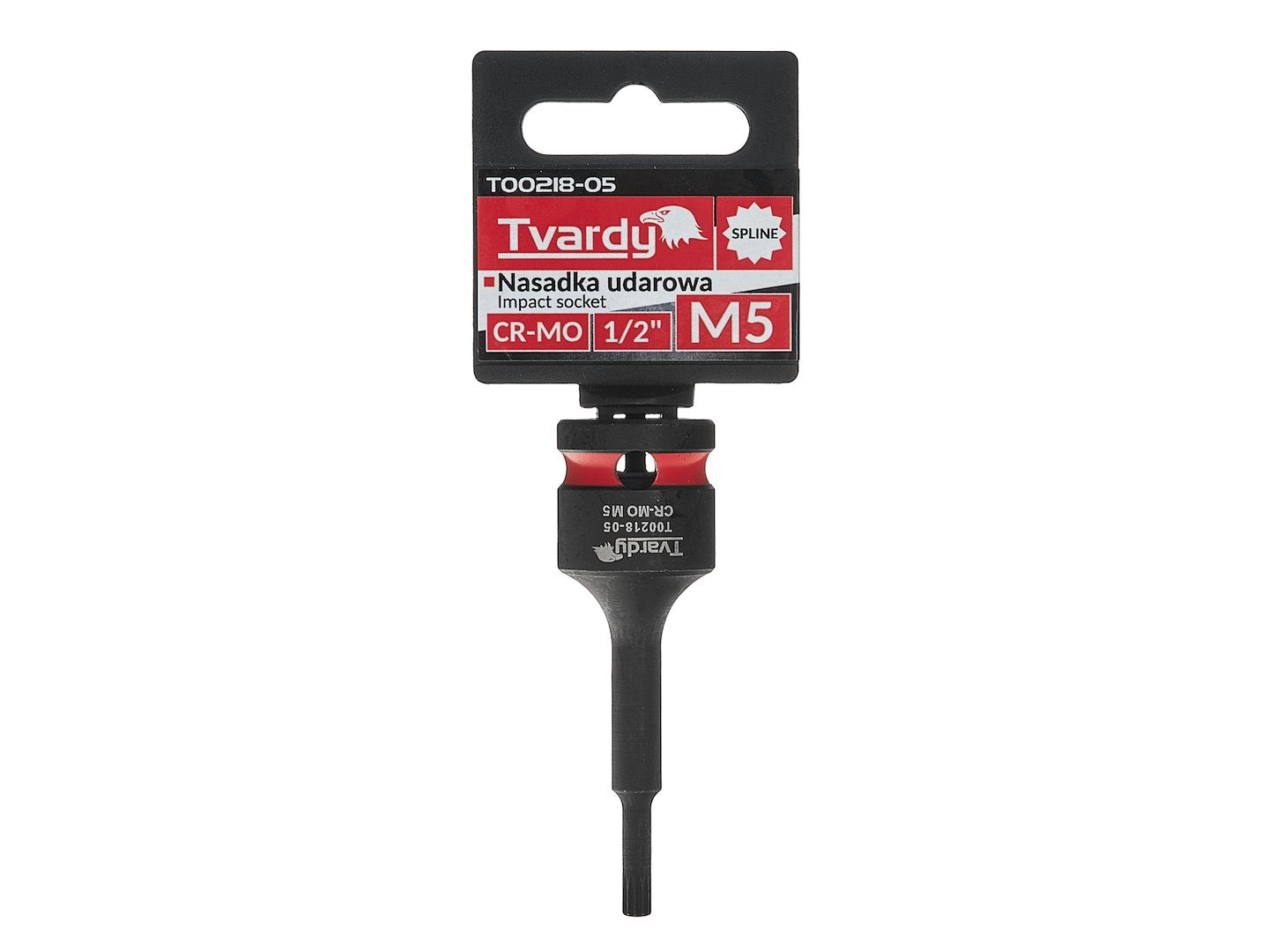 Cheie tubulara de impact SPLINE 1 / 2", M5, Cr-Mo, Tvardy T00218-05