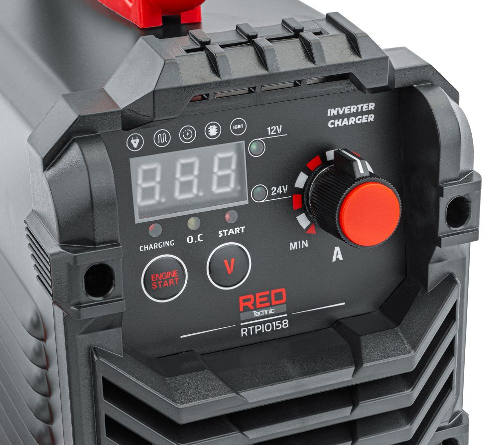 Redresor tip invertor cu afisaj LCD, 400 A, Red Technic RTPI0168