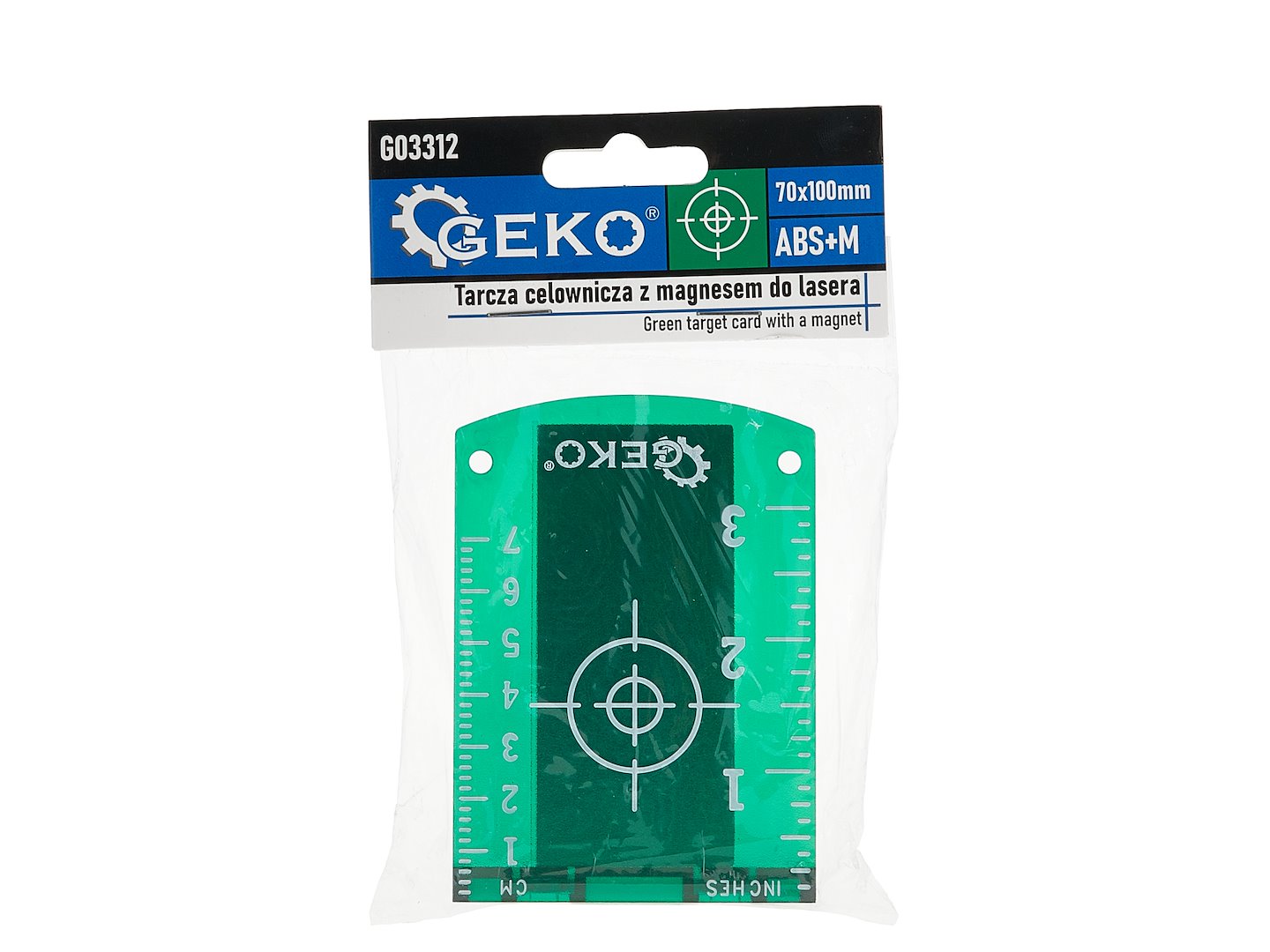 Placa tinta cu magnet pentru nivele laser, 70 x 100 mm, Geko G03312