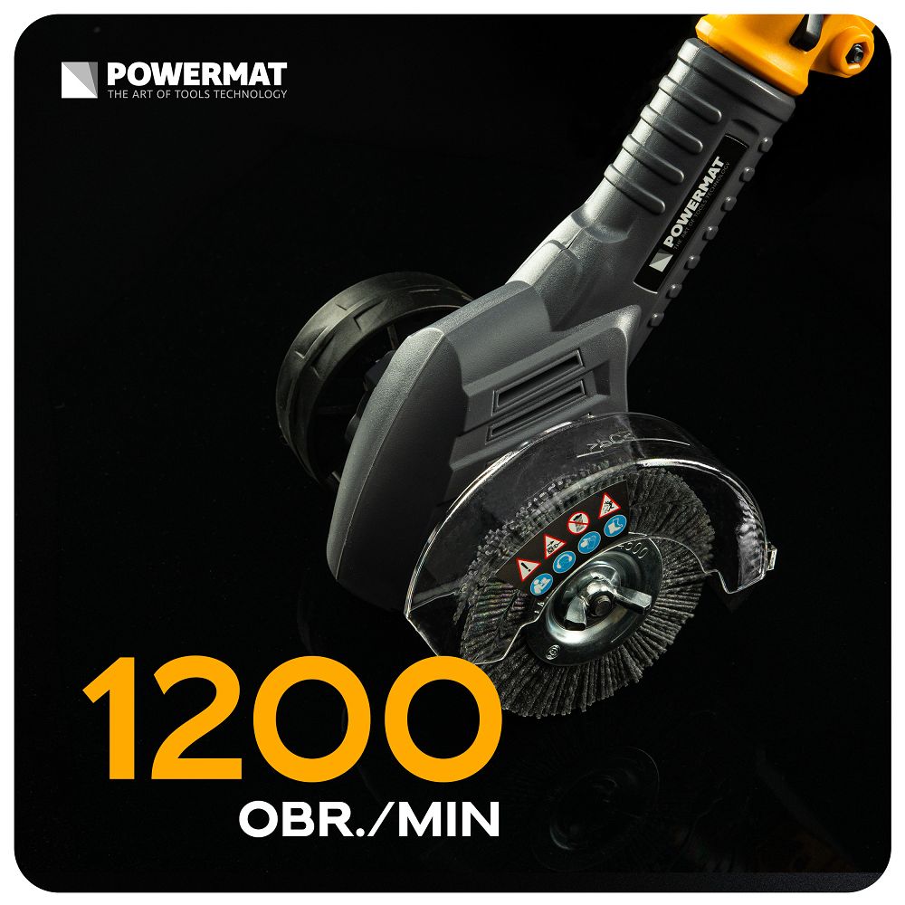 Masina pentru curatare rosturi pavele si taiere margini gazon cu acumulator PM-AKT-2AT, 21 V, Powermat PM1506