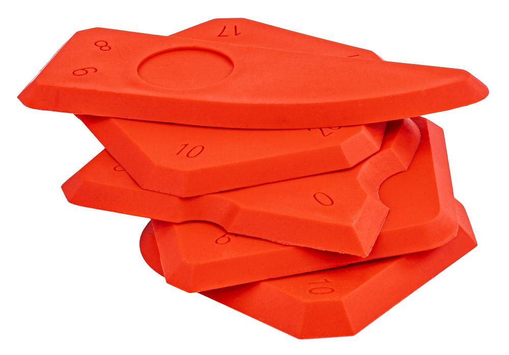 Set profile din silicon, spatula si racleta, 9 bucati, Red Technic RTKDS0156