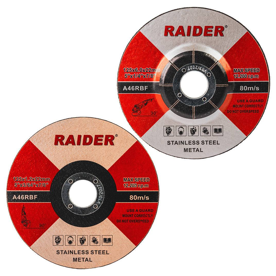 Polizor unghiular RDP-AG79 Black Edition, 125 mm, 900 W, Raider 020151