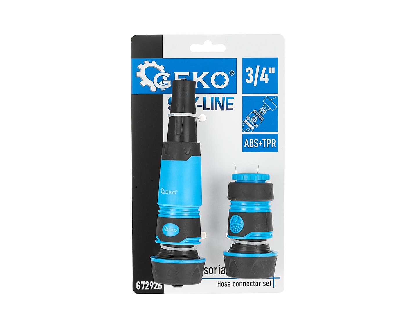 Set conectori pentru furtun Sky-Line 3 / 4", 4 bucati, Geko G72926