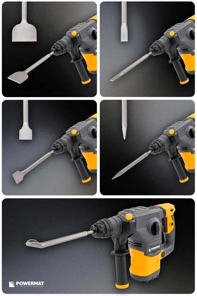 Set dalti SDS-plus PM-ZD-5T, 5 bucati, Powermat PM1490