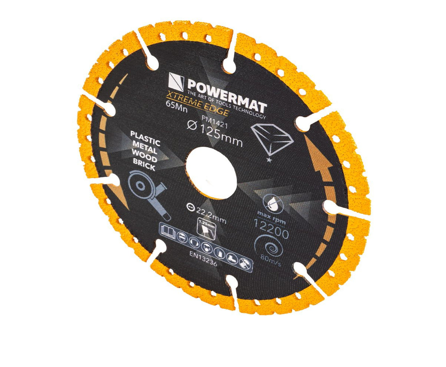 Disc diamantat universal PM-TDCS-1252T, 125 mm, Powermat PM1421