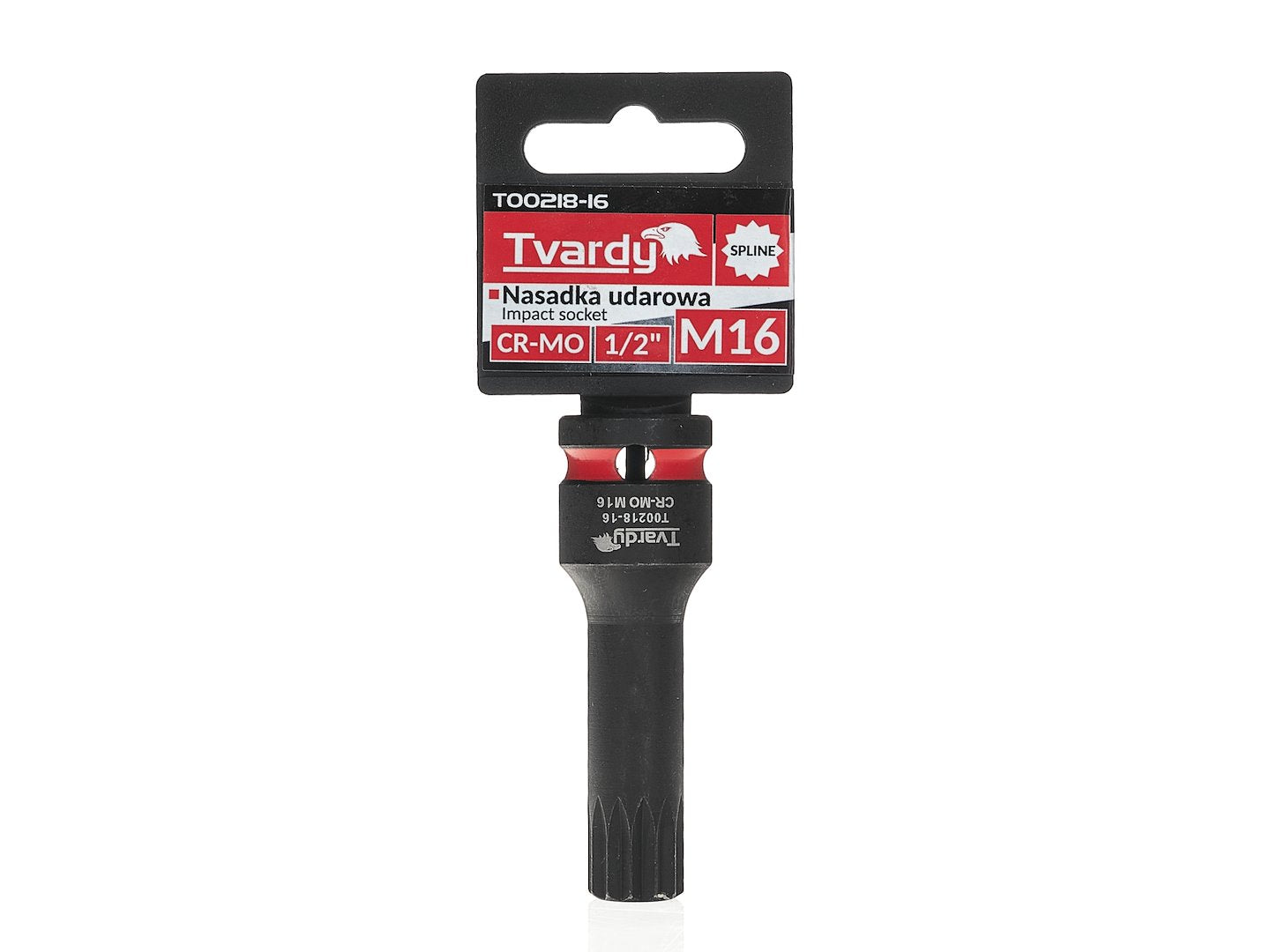 Cheie tubulara de impact SPLINE 1 / 2", M16, Cr-Mo, Tvardy T00218-16