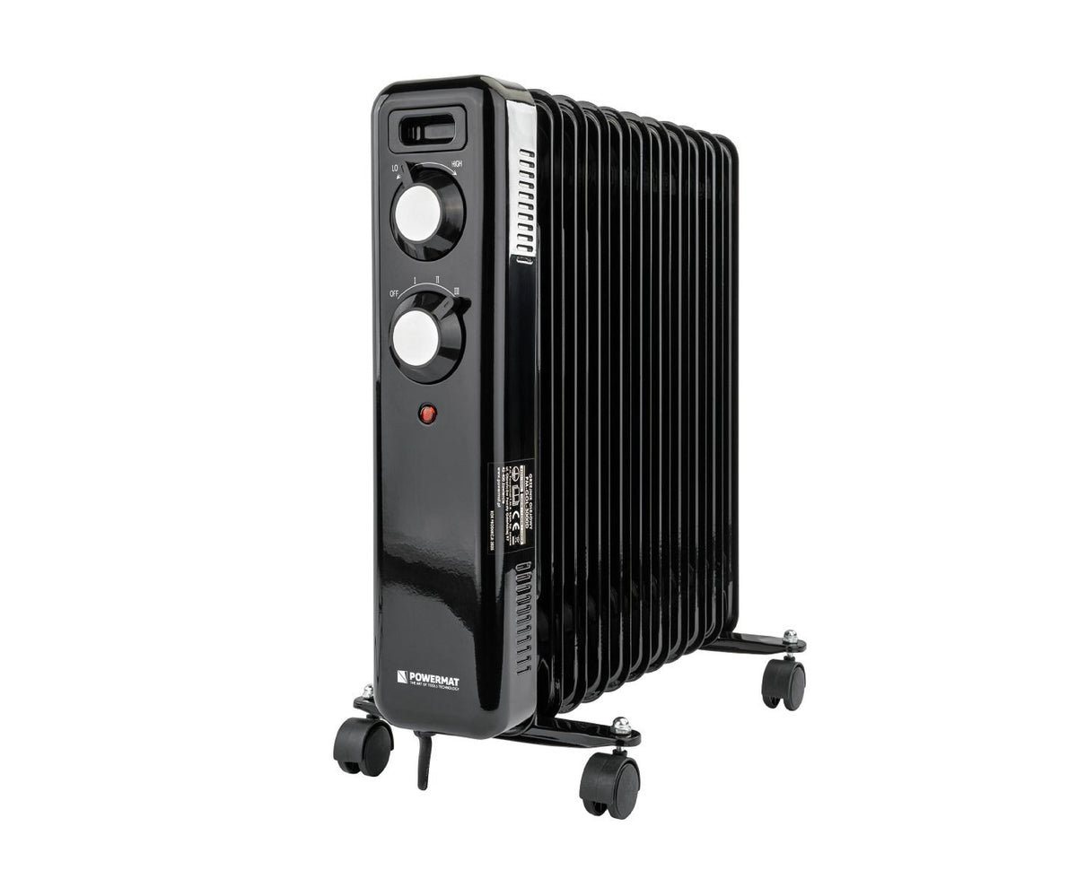 Radiator cu ulei PM-GOL-3000D, 2500 W, 11 elementi, termostat reglabil, Powermat PM1399
