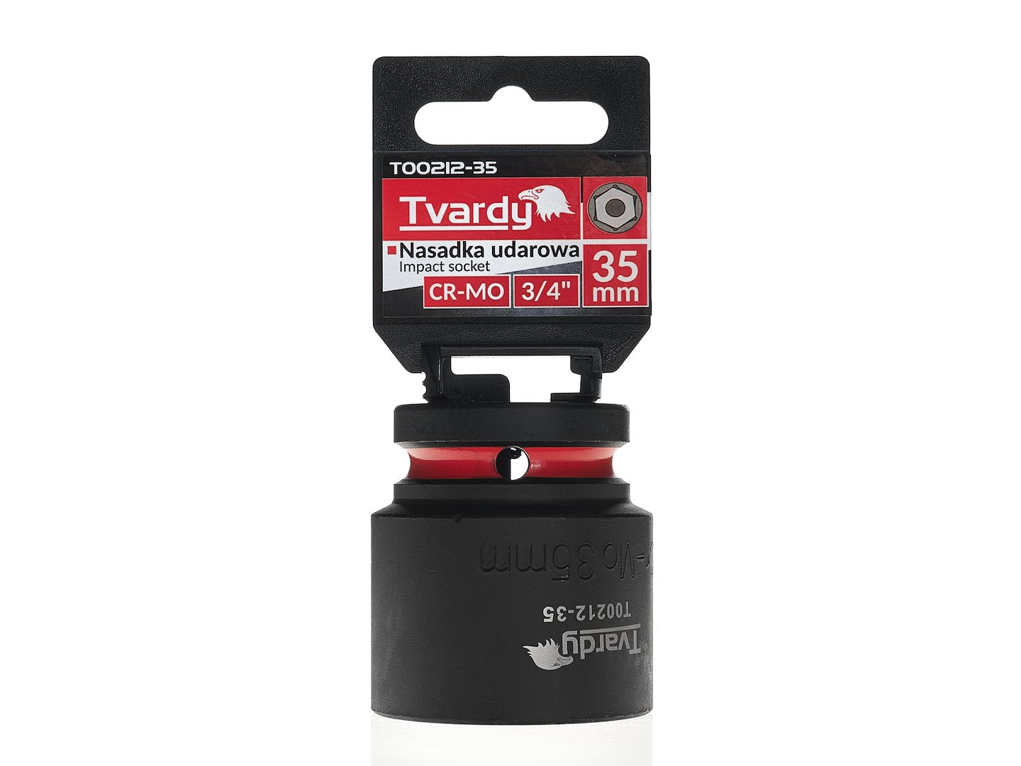 Cheie tubulara de impact in 6 puncte 3 / 4", 35 mm, Cr-Mo, Tvardy T00212-35