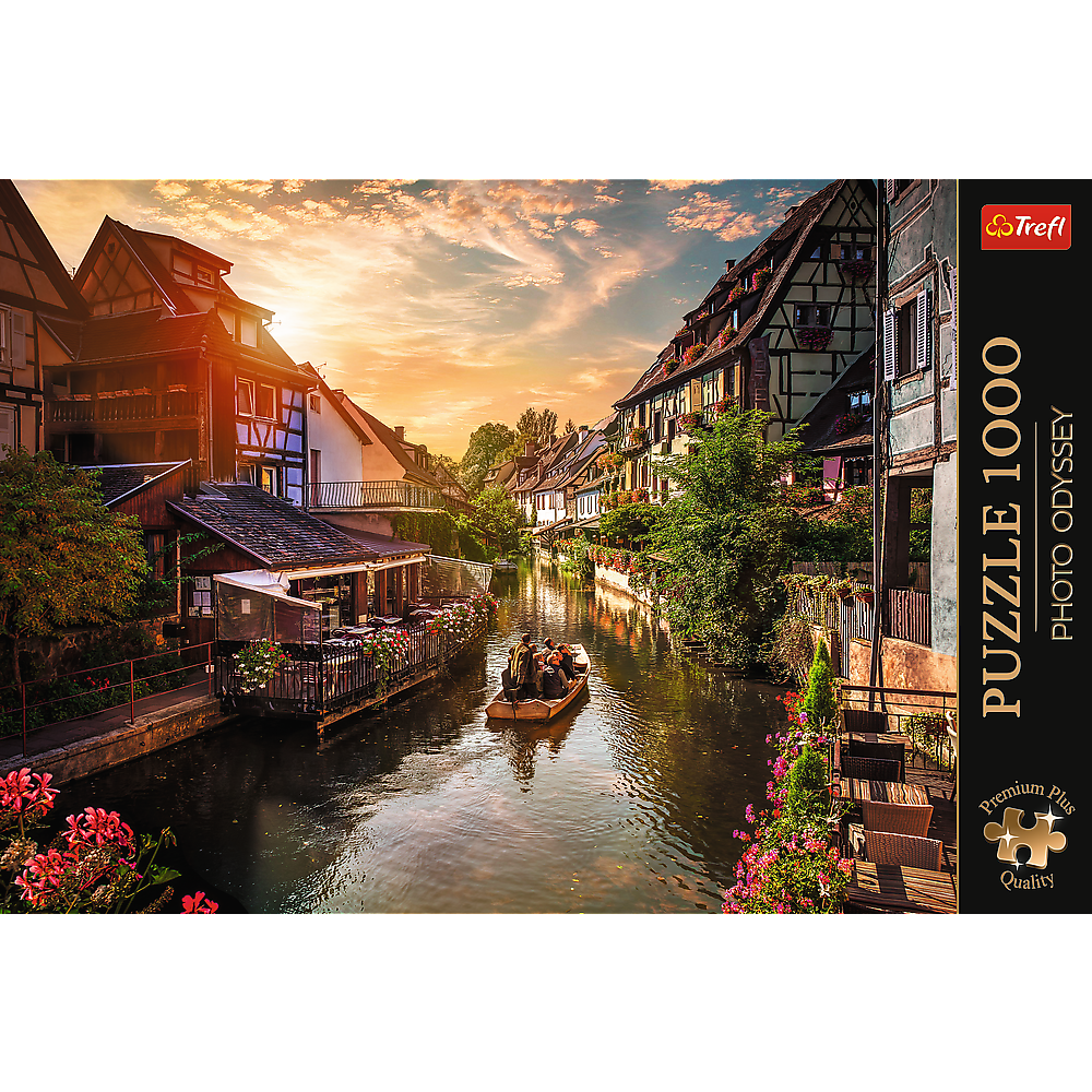 Puzzle Premium Plus - Mica Venetie din Colmar - Franta, 1000 piese, Lean 27828