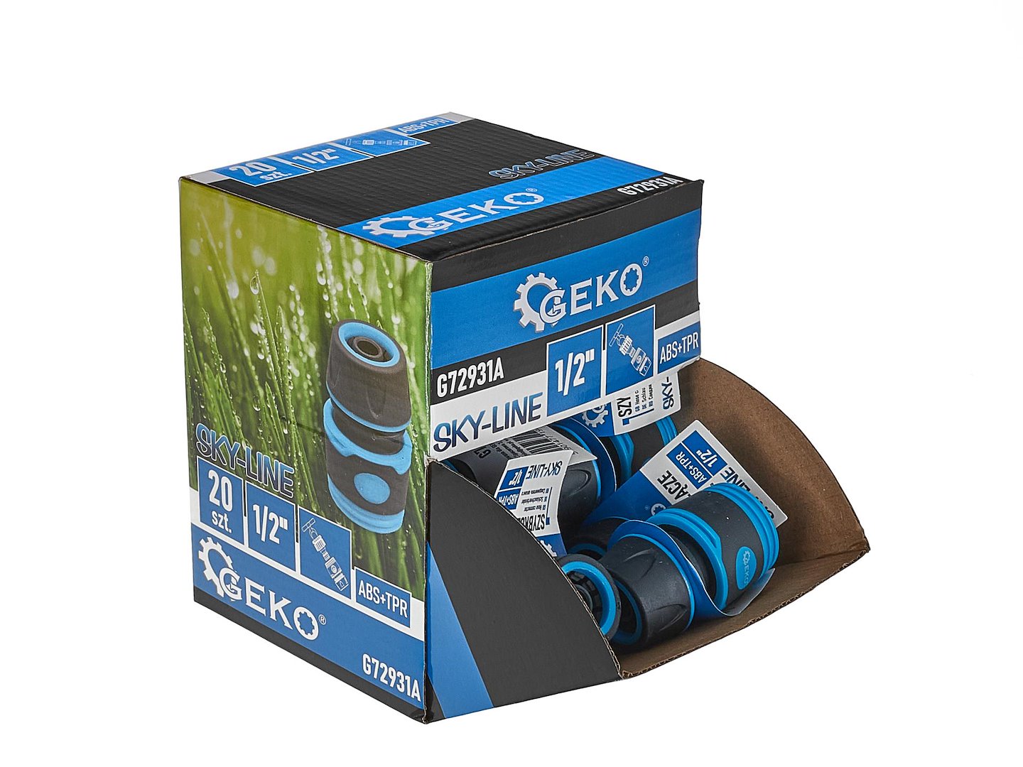 Set conectori pentru furtun Sky-Line 1 / 2", 20 bucati, Geko G72931A