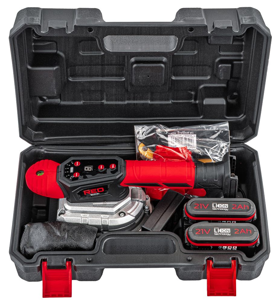 Ventuza vibranta pentru gresie, capacitate maxima 100 kg, 150 mm, Red Technic RTAPW0155