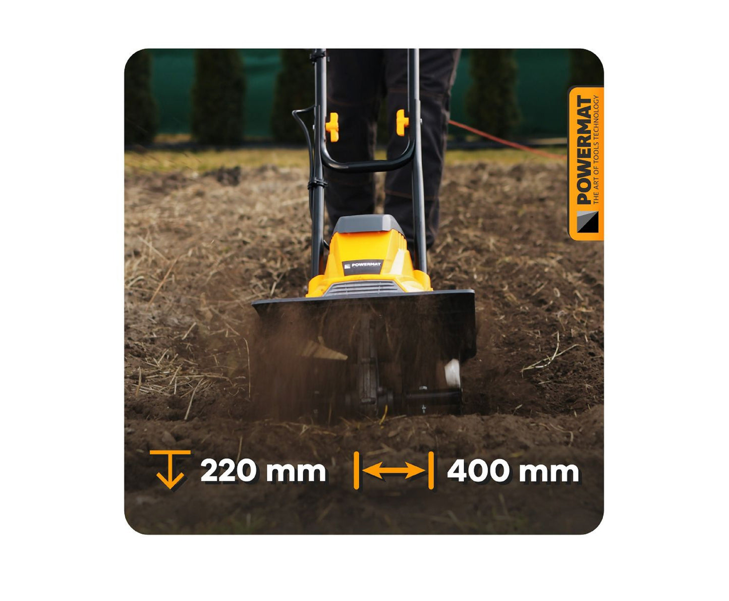 Motocultor electric PM-GGE-1900M, 1900 W, Powermat PM1387