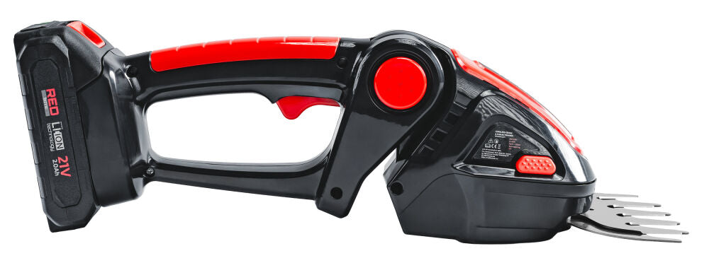 Foarfeca electrica pe acumulator pentru tuns iarba / arbusti, 21 V, Red Technic RTANTK0171