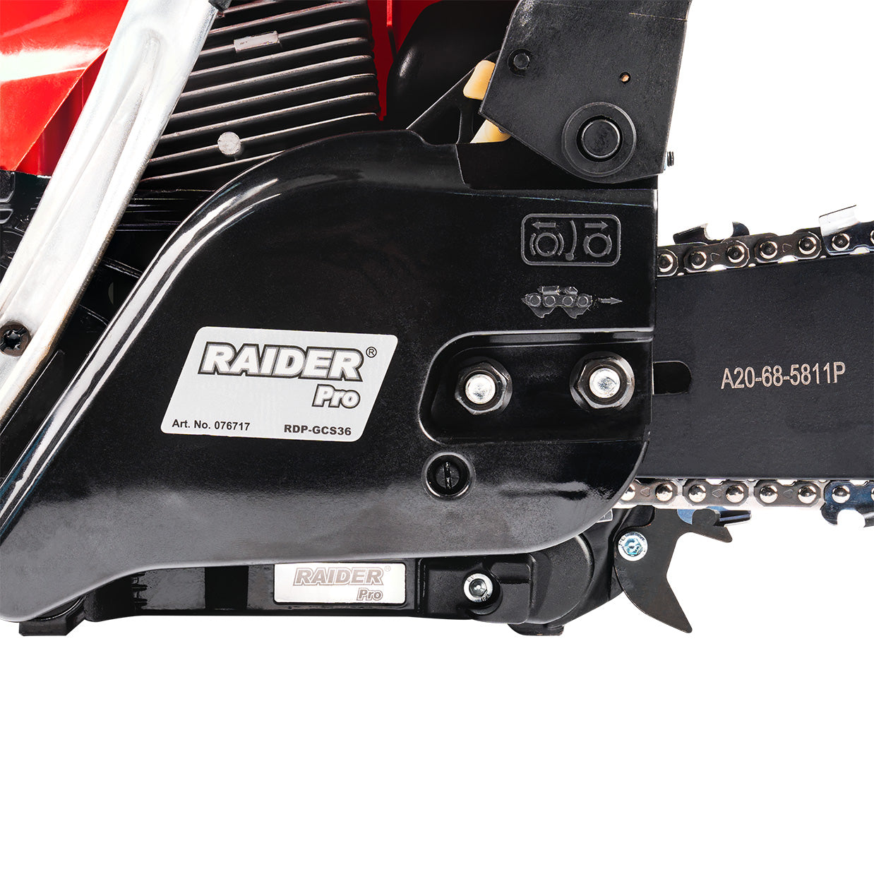 Motofierastrau pe benzina RDP-GCS36, 50 cm, 20", 3500 W, 3 / 8", .058", Raider 076717