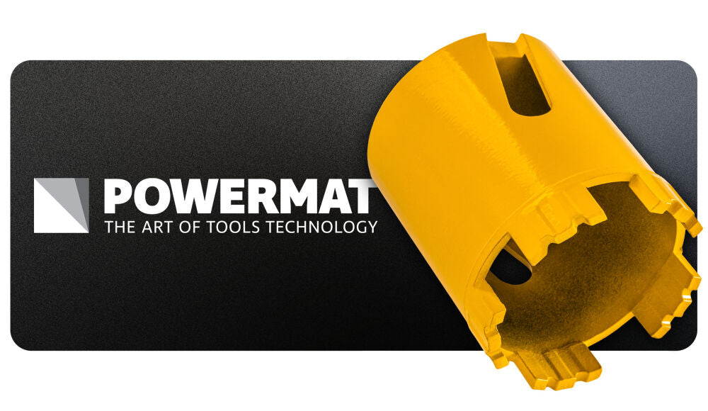 Carota diamantata segmentata PM-DWK-68x95M14M, 68 mm, Powermat PM1627