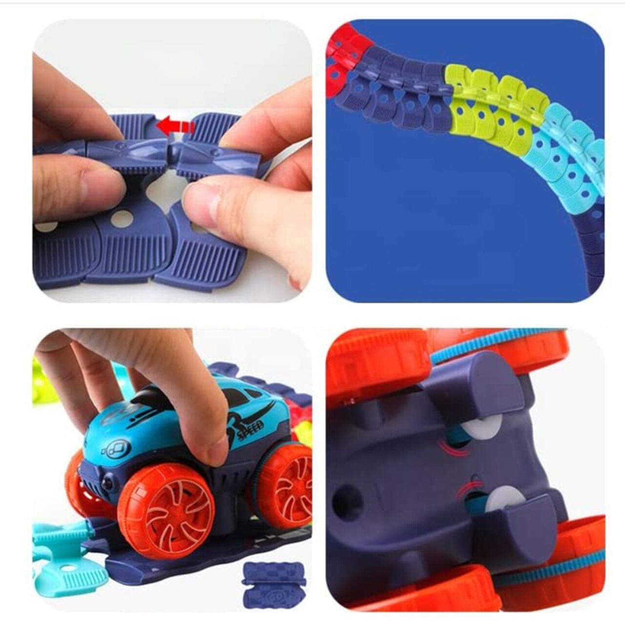 Pista flexibila pentru masini, 192 piese, MalPlay 110517
